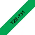 Brother Tape brother sort/grøn tze 731 12 mm