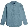 G-Star G-Startil mænd. D25518-D953-H167 Almindelig denimskjorte (XL), Blå, Casual, Lange ærmer, Økologisk bomuld, Bæredygtig