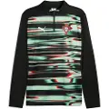 Puma Portugal Pre-match Quarter-Zip Top Men, Clothing, Black/White, 3XL