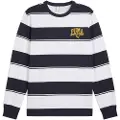 Puma Class Striped Crew Men, Clothing, New Navy, L