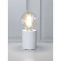Star Trading Bordlampe i træ E27 hvid 10x8cm 7391482015525 Modsvarer: N/A