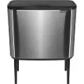 Brabantia Tryklågs affaldsspand BO 36 l, mat stål, Brabantia