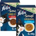Felix Soup Tender Strips oksekød, kylling, lam suppe til katte