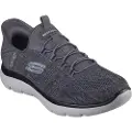 SKECHERS Skecherstil mænd. 232469 Slip-on sko: Summits - Key Pace grå (43), Fast, Blonder, Sport