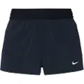 Nike Swift Dri-FIT 2-i-1-løbeshorts med mellemhøj talje til kvinder - sort