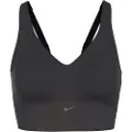 Nike Alate Medium Support Longline-sports-bh med indlæg til kvinder - sort