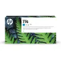 HP 776 Blækpatron, 1 Liter, Cyan – Designjet Z9+ Pro