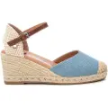 Xti Xtitil kvinder. 14074617-JEANS Sandaler i læder 140746 blå (41), 5-8 cm, Ruskind, Spænder, Casual
