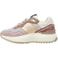 Pepe Jeans Pepe Jeanstil kvinder. PLS60042 Kimi Glam pink, beige lædertøfler (38), Fast, Ruskind, Blonder, Casual