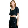 Pepe Jeans Pepe Jeanstil kvinder. PL305045 Top Marine Energy (L), Casual, Bomuld, Korte ærmer, Blå