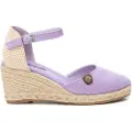 Refresh Refreshtil kvinder. 17188205-LILA Lilla espadriller i læder 171882 (39), 5-8 cm, Ruskind, Spænder, Casual