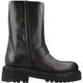 Alpe Alpetil kvinder. 279601 Biker ankelstøvler i læder, sort (36), 1-3 cm, Lynlås, Casual