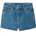 Pepe Jeans A-line Jr Højtaljede Denim Shorts