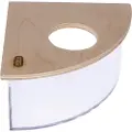 TIAKI hjørnesandbad til hamstere og mus - L 19 x B 19 x H 10,3 cm