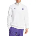 Adidas Real Madrid Terrace Icons Halv Lynlås Sweatshirt