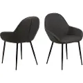 AC Design - Stol Bianca, 2-pak - Grå - Stole - - Homeroom