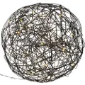 Star Trading - Globe TRASSEL 37,5 cm - Sort - Dekorativ julebelysning - - Homeroom
