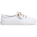 Pepe Jeans Pepe Jeanstil kvinder. PLS31590 Træningssko Kenton Block hvid (38), Fast, Blonder, Casual