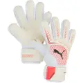 Puma ULTRA Pro NC Goalkeeper Gloves Youth, Accessories, White/Glowing Red/Black, 6