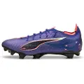 Puma ULTRA 5 CARBON FG Football Boots Unisex, Shoes, Lapis Lazuli/White/Sunset Glow, 46
