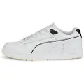 Puma RBD Game Low Sneakers, Shoes, White/Black/Gold, 44.5