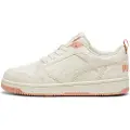 Puma Rebound V6 Low Coquette Sneakers Women, Shoes, Alpine Snow/Deeva Peach, 37