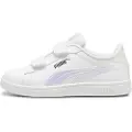 Puma Smash 3.0 Holo 2.0 Sneakers Kids, Shoes, White/Mauve Mist/Silver, 31