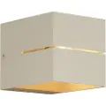 QAZQA Moderne væglampe beige G9 firkantet - Transfer