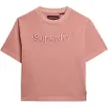 Superdry Emb Core Logo Boxy Loose T-shirt Med Korte ærmer