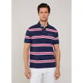 Faconnable Large Stripe Kortærmet Polo