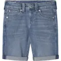 Pepe Jeans Pepe Jeansunisex til børn. PB800794MR9 Kort Slim Gymdigo blå (16años= 176cm), Casual, Bomuld, Denim, børnetøj
