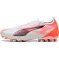 Puma ULTRA 5 ULTIMATE MG Football Boots Unisex, Shoes, White/Black/Glowing Red, 47