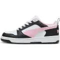 Puma Rebound V6 Low Sneakers, Shoes, Black/Pink Lilac/White, 46