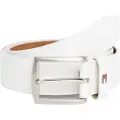 Tommy Hilfiger Tommy Hilfigertil mænd. AM0AM08360 Ny Denton 3.5 læderbælte hvid (105 cm), Casual