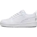 Puma Rebound V6 Lo Youth Sneakers, Shoes, White/Cool Light Gray, 36