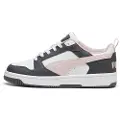 Puma Rebound V6 Low Sneakers, Shoes, Strongray/Mauve Mist/White, 44.5