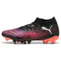 Puma FUTURE 8 MATCH FG/AG Football Boots Women, Shoes, Black/White/Glowing Red, 36