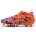 Puma FUTURE 8 MATCH CREATIVITY FG/AG Football Boots Youth, Shoes, Orange Poppy/Black/Dark Amethyst, 32.5