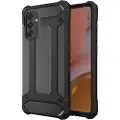 24hShop Hybrid Armor-beskyttelsesskal med todelt konstruktion til Samsung Galaxy A36 - Svart