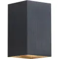 QAZQA Moderne gunmetal væglampe firkantet 2-lys GU10 50mm - Sandy