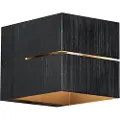QAZQA Moderne gunmetal væglampe med lyseffekt - Transfer Groove