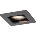 QAZQA Moderne indbygget spotlight gunmetal GU10 50 mm rund justerbar - Qure