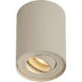 QAZQA Moderne overflademonteret spotlight beige GU10 50mm drejelig og vipbar - Rondoo Up