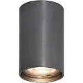 QAZQA Moderne overflademonteret spotlight Gunmetal GU10 50mm - Tuba