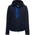 Superdry Superdrytil kvinder. W5011153A Ultimate SD-Windcheater-jakke marineblå (XS), Casual, Polyester, Lange ærmer