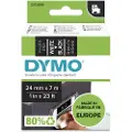 Dymo Tape D1 24mm Hvid/sort