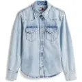 Tommy Hilfiger Dw0dw21416 Denim Skjorte Med Lange ærmer
