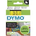 Dymo Tape D1 6mm Sort/gul