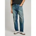 Pepe Jeans Pepe Jeanstil mænd. PM208214 Barrel Heritage Jeans blå (33/30), Casual, Bomuld, Denim, Bæredygtig