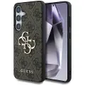 GUESS Samsung Galaxy S25 Guess 4G Big Metal Logo Hybrid Cover - Brun